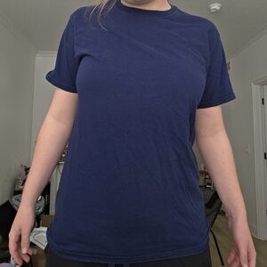 FREE w/ 2+ ITEMS | Dark Blue Athletic Works Basic Unisex T-Shirt